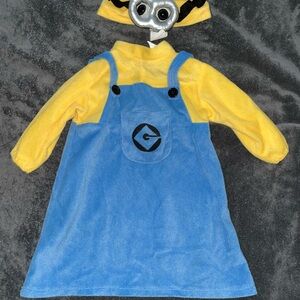 Disney Yellow and Blue Minion Plush Character Outfit